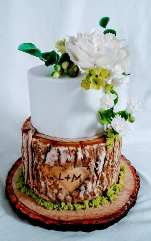 Svadobná rustikálna, torta, Svadobné torty, mlssna alena, 2