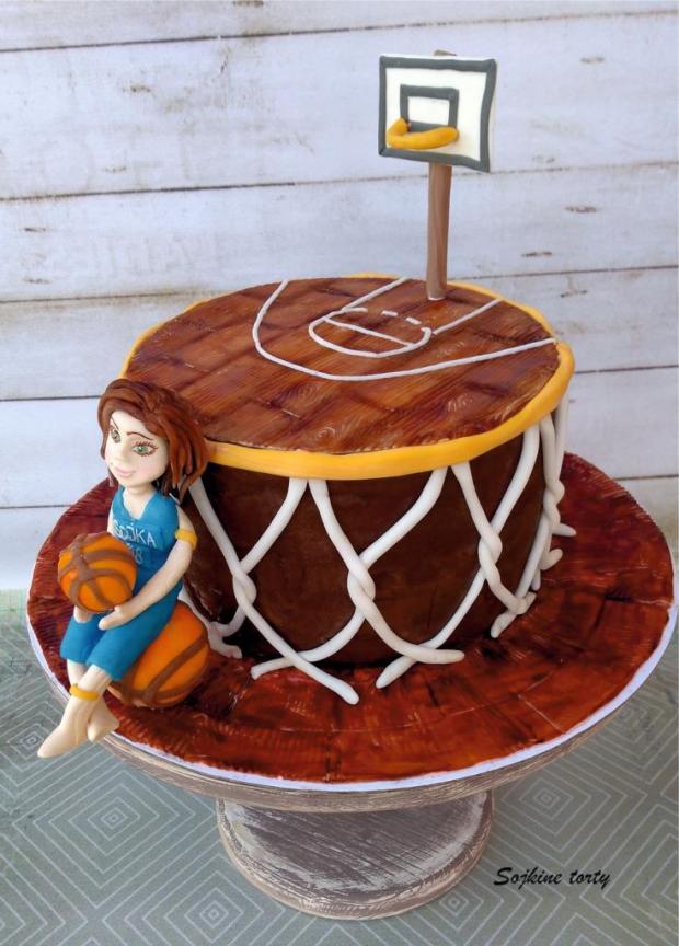 Basketbalová :), torta, Športové torty, S. Sojka, 2