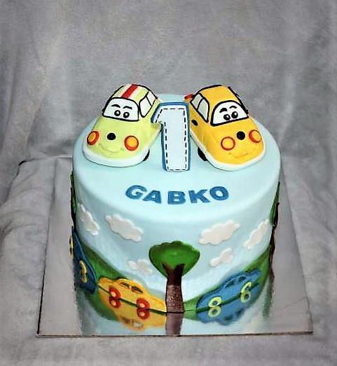 Autíčková, torta, Torty autíčka, vláčiky, stanula, 1