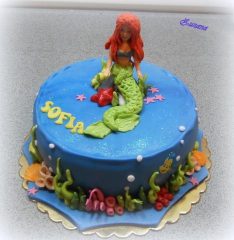 Ariel, torta, Torty pre dievčatá Ariel, torta, Torty pre dievčatá, zana, 1