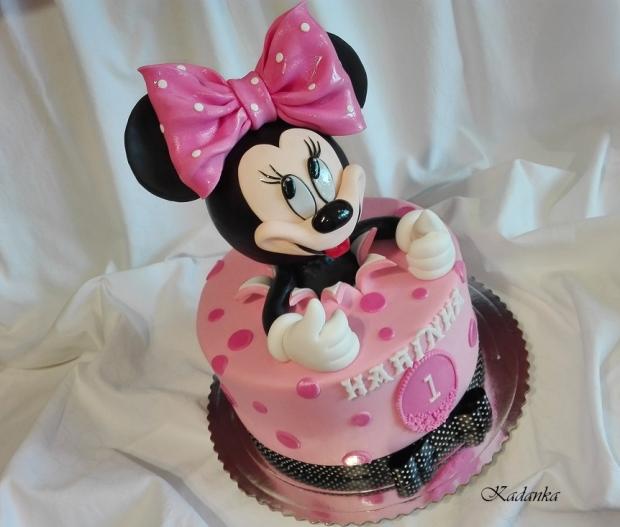 Myška Minnie - Minnie Mouse, torta, Torty pre dievčatá, Kadanka, 2