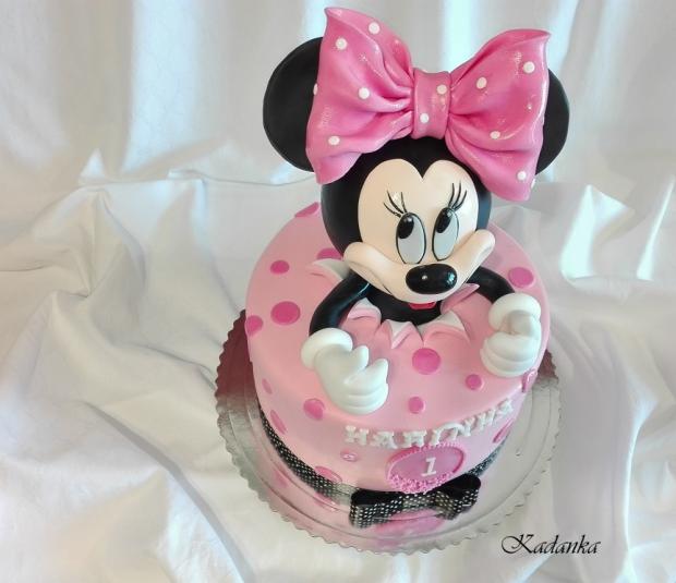 Myška Minnie - Minnie Mouse, torta, Torty pre dievčatá, Kadanka, 3