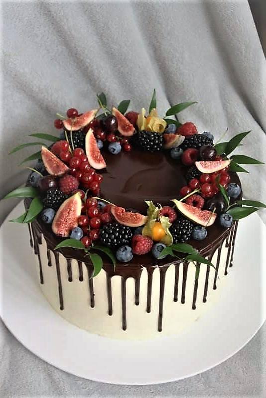 Svadobná darovacia drip torta s ovocím, torta, Drip torty, stanula, 1