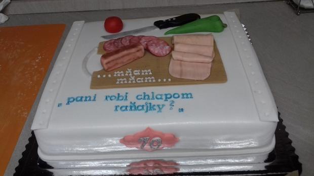 70 rokov, torta, Narodeninové torty, monap, 1