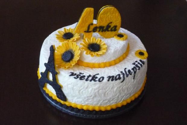 Lenka -- 40 --, torta, Narodeninové torty Lenka -- 40 --, torta, Narodeninové torty, Primilka, 1