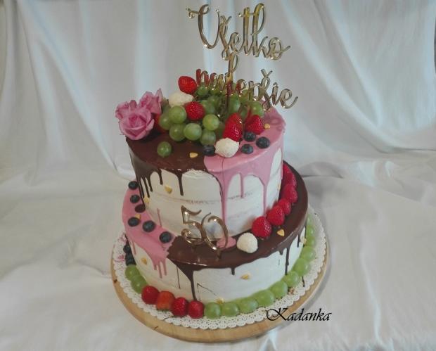 Drip tortička k narodeninám ..., torta, Drip torty, Kadanka, 1