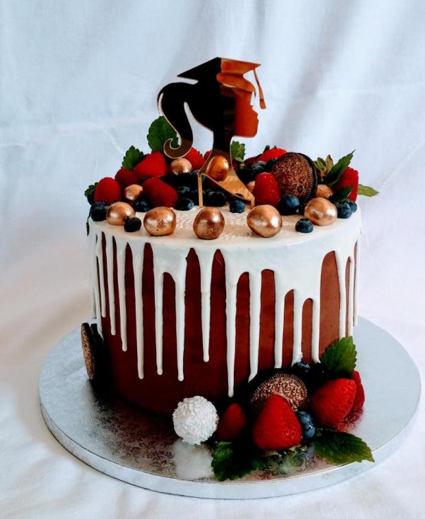 Drip torta na promócie, torta, Drip torty, mlssna alena, 1