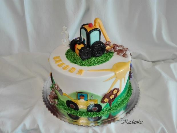 Pre malého bágristu..., torta, Torty autíčka, vláčiky, Kadanka, 2