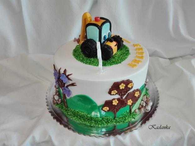 Pre malého bágristu..., torta, Torty autíčka, vláčiky, Kadanka, 3