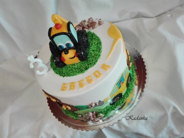 Pre malého bágristu..., torta, Torty autíčka, vláčiky, Kadanka, 5
