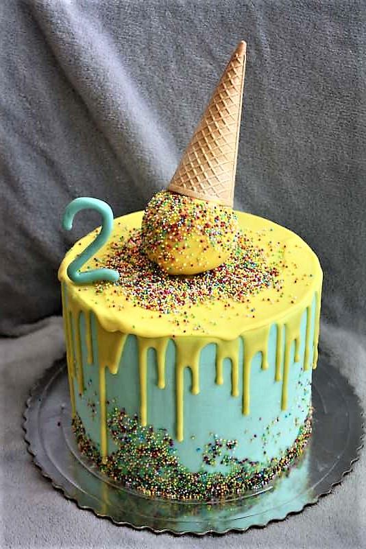 Drip torta so zmrzlinou, torta, Drip torty, stanula, 1