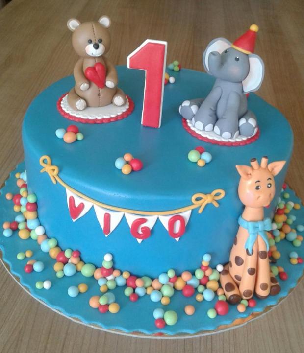 1. Narozeniny, torta, Torty so zvieratkami, JASNA LUKAŠ, 1