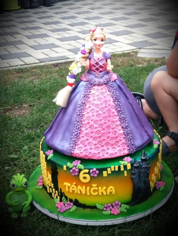 Na vlásku pre Táničku, torta, Torty pre dievčatá, adelka22, 2