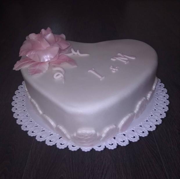 Svadobná srdiečko, torta, Svadobné torty, Ja Nka, 1