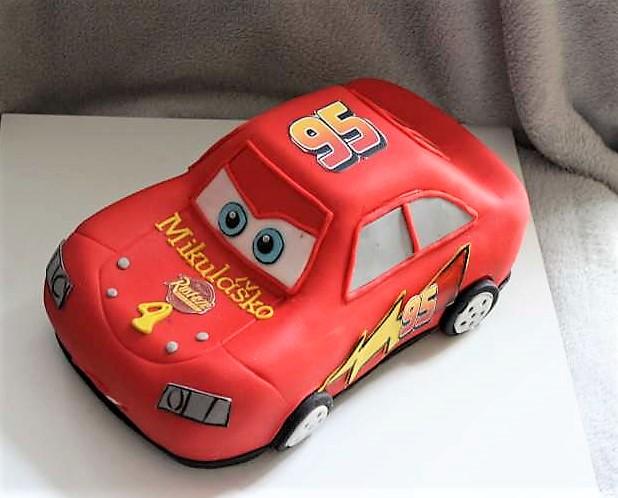 Auto mc qeen, torta, Torty autíčka, vláčiky, stanula, 1