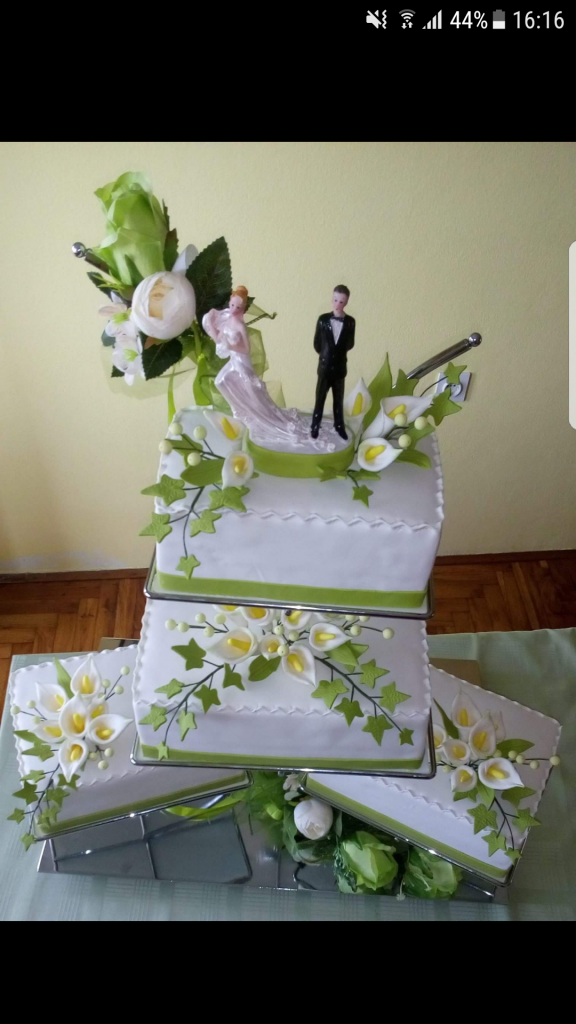 Svadobna s kaly, torta, Svadobné torty, JASNA LUKAŠ, 1