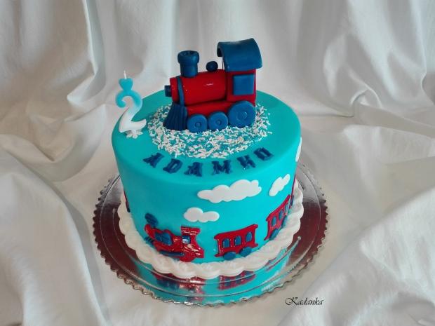 Vláčik, torta, Torty autíčka, vláčiky, Kadanka, 1