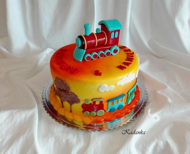 Vláčik, torta, Torty autíčka, vláčiky, Kadanka, 1