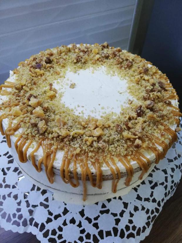 Karamelovo-bananová , torta, Nahé torty, Sweet Liv, 1