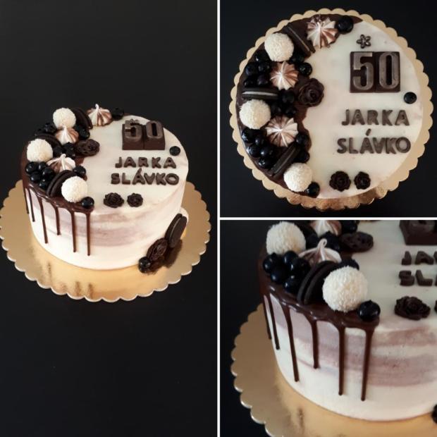 Dvojita 50tka, torta, Drip torty, Monikags, 1