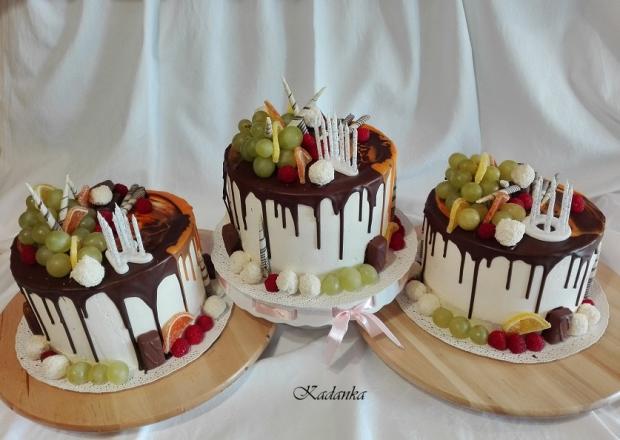 Drip tortičky pre troch fešákov na želanie..., torta, Drip torty, Kadanka, 4