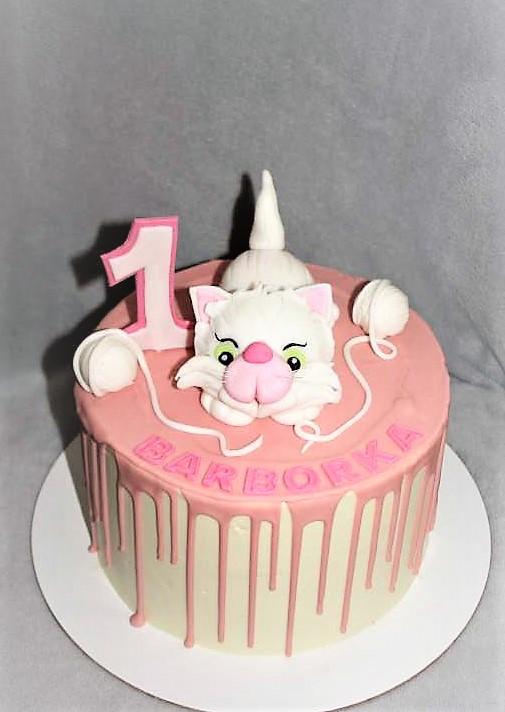Drip torta s mačičkou, torta, Drip torty, stanula, 1