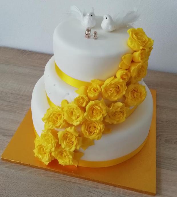 Svadobná na želanie , torta, Svadobné torty, TinkyCake, 1