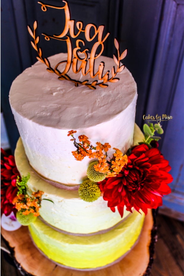 Jesenná svadobná kráska , torta, Svadobné torty, Cakes by Miša, 3