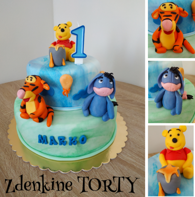 Macko PU a kamaráti :), torta, Rozprávkové torty, Zdenka Kapustkova, 1
