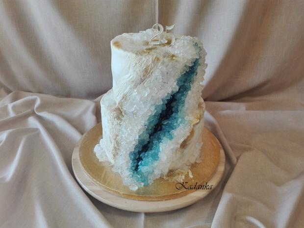 Minerál aquamarin, torta, Narodeninové torty, Kadanka, 1
