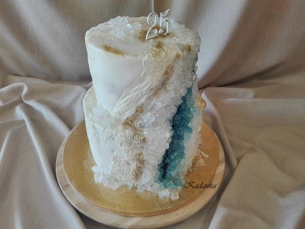 Minerál aquamarin, torta, Narodeninové torty, Kadanka, 2