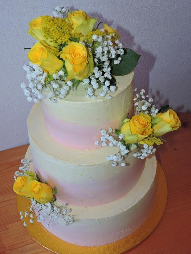 v kréme, torta, Svadobné torty, Obertová Mária, 1