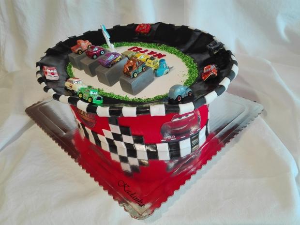 Mattel Cars pretekárska dráha, torta, Torty autíčka, vláčiky, Kadanka, 4