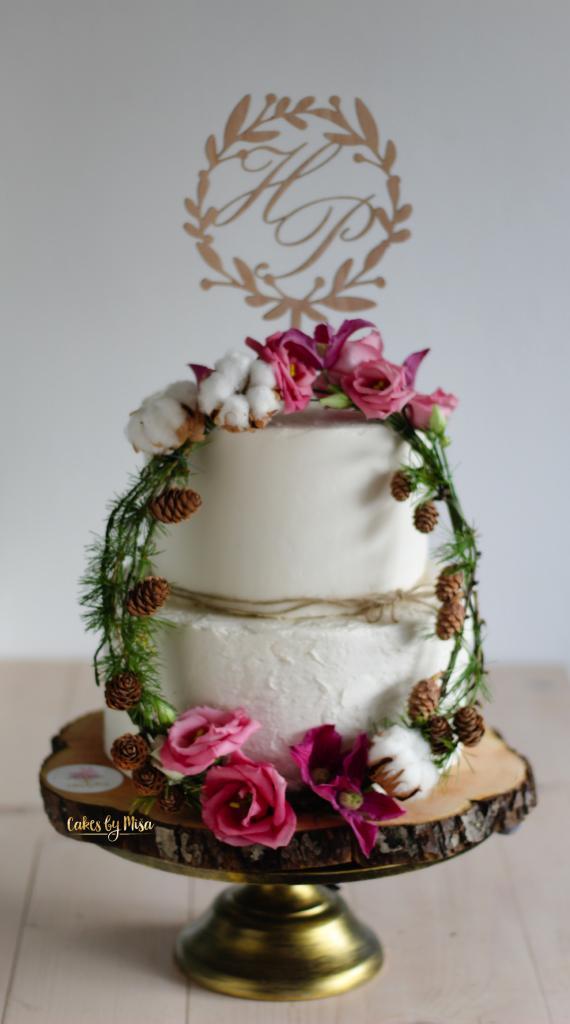 Svadobná v jesennom šate, torta, Svadobné torty, Cakes by Miša, 3
