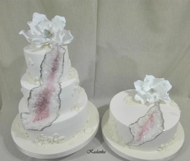 Svadobné torty -  Goede Bas Relief Cake Geóda morganit, torta, Svadobné torty, Kadanka, 3