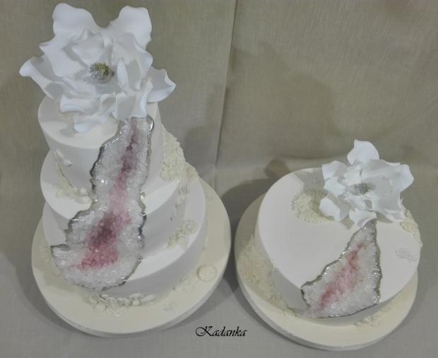 Svadobné torty -  Goede Bas Relief Cake Geóda morganit, torta, Svadobné torty, Kadanka, 2