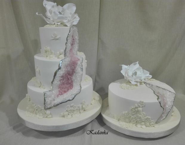Svadobné torty -  Goede Bas Relief Cake Geóda morganit, torta, Svadobné torty, Kadanka, 1