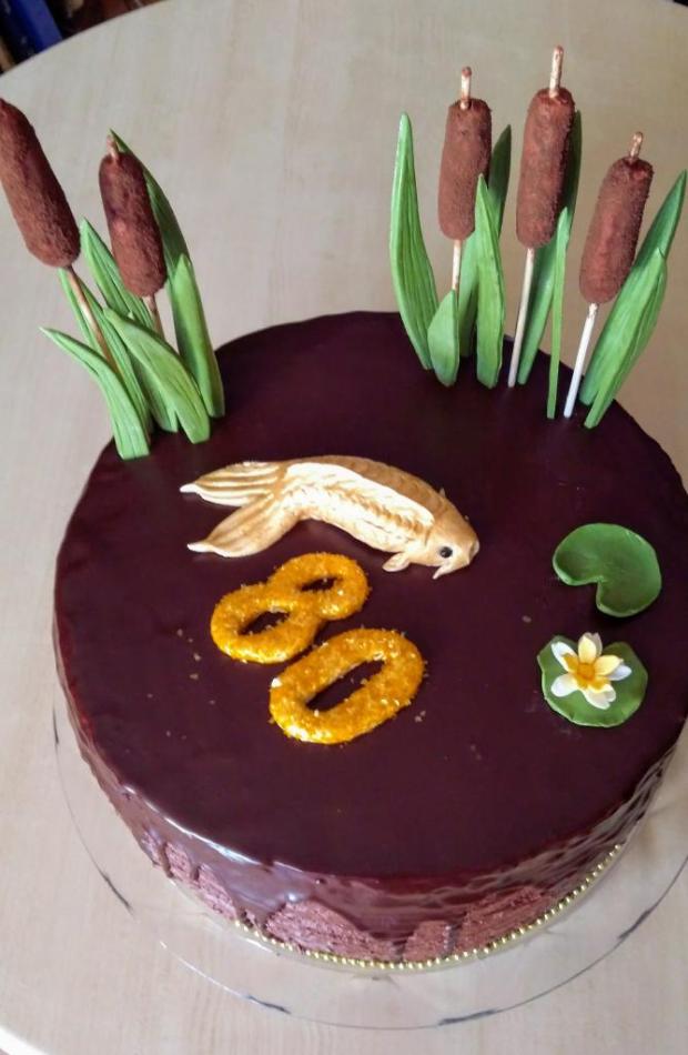 Pre rybára, torta, Narodeninové torty, Stanislava Šestáková, 1