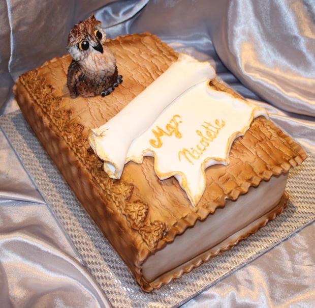 Sovička..., torta, Torty - škola, stužková, Tinka, 1