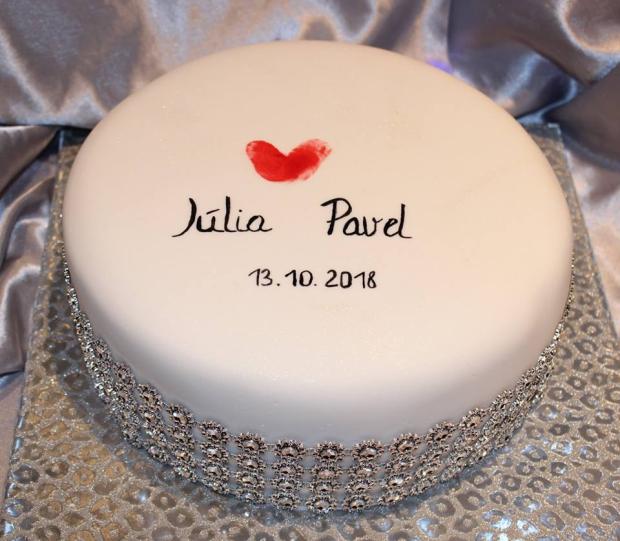 Podĺa oznámenia..., torta, Svadobné torty, Tinka, 1