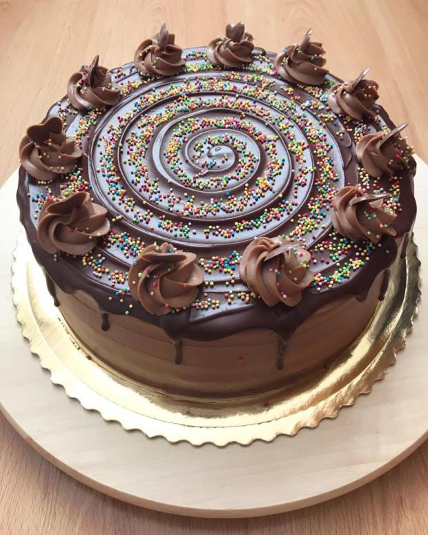 Čokoládová torta , torta, Narodeninové torty, Cakes by Alexandra, 1