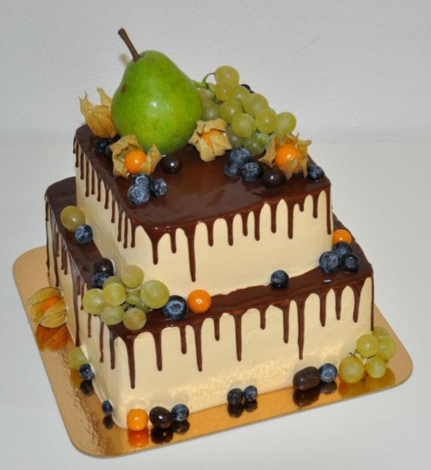 Jesenná tortička, torta, Drip torty, MYŠKA B., 1