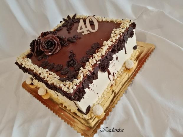 Drip tortička s čokoládovým reliéfom a čokoládovými ružami..., torta, Drip torty, Kadanka, 2