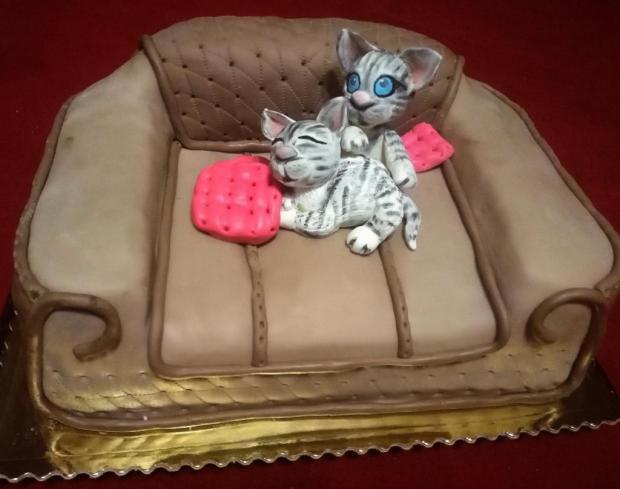 torta gauč, torta, Torty so zvieratkami, stanka202, 1