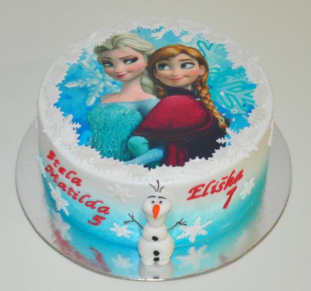 Ľadové kráľovstvo, torta, Rozprávkové torty, MYŠKA B., 1