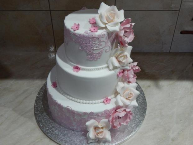 Bieloružová, torta, Svadobné torty, Iveta Barlíková, 1