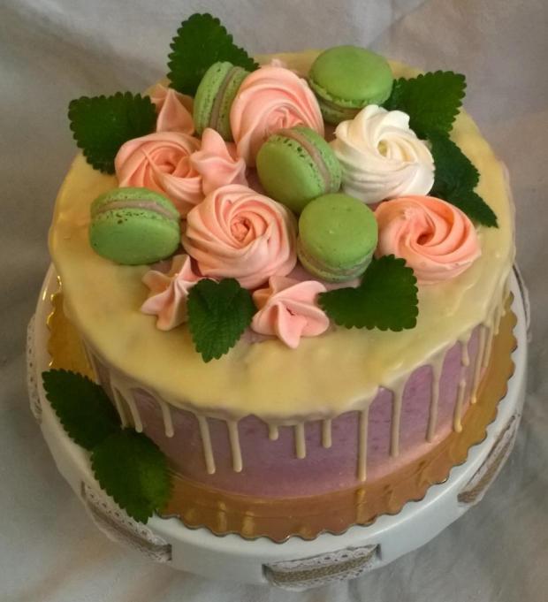 Malinová drip torta..., torta, Drip torty, Mariolka, 2
