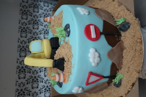 Bager v akciii , torta, Torty autíčka, vláčiky, Jankine torty torticky, 1