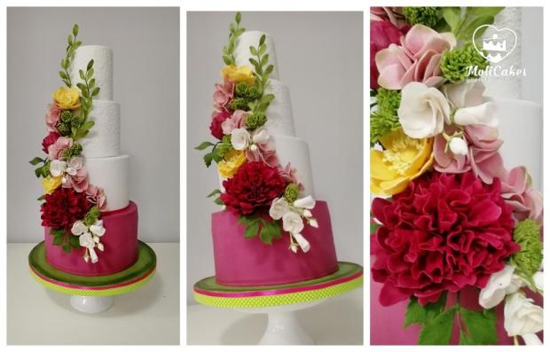 pestrofarebná..., torta, Svadobné torty, MOLI Cakes, 1