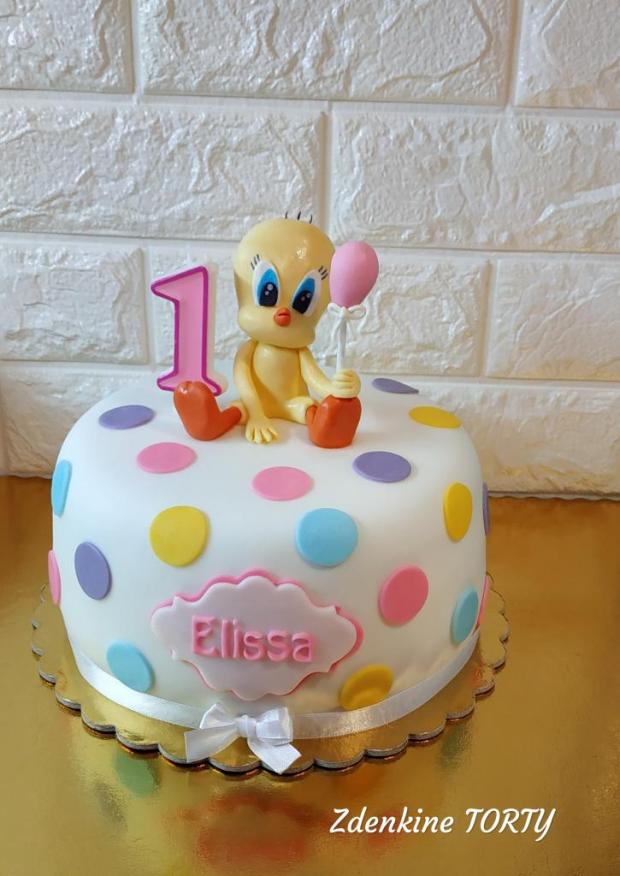 Tweety, torta, Rozprávkové torty, Zdenka Kapustkova, 1